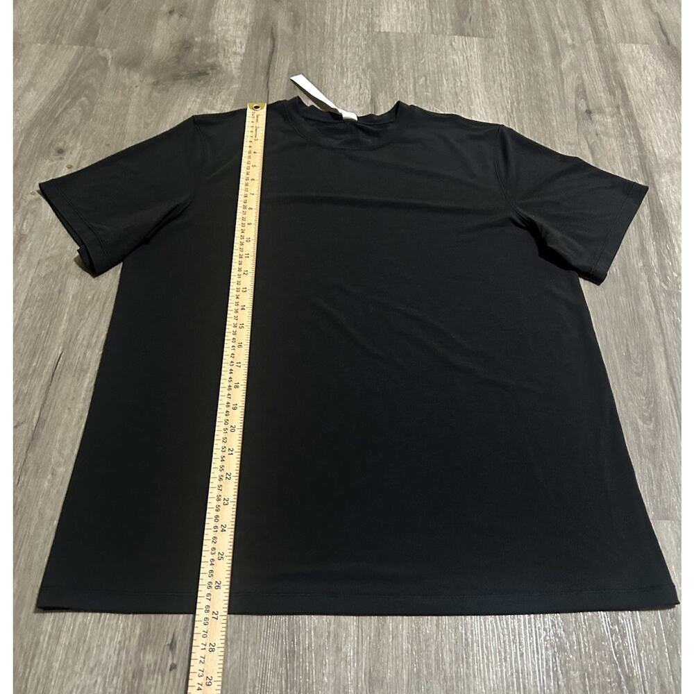 Lululemon License To Train Relaxed Fit T Shirt Womens Size 8 Black Gym Tech Tee - Picture 4 of 6